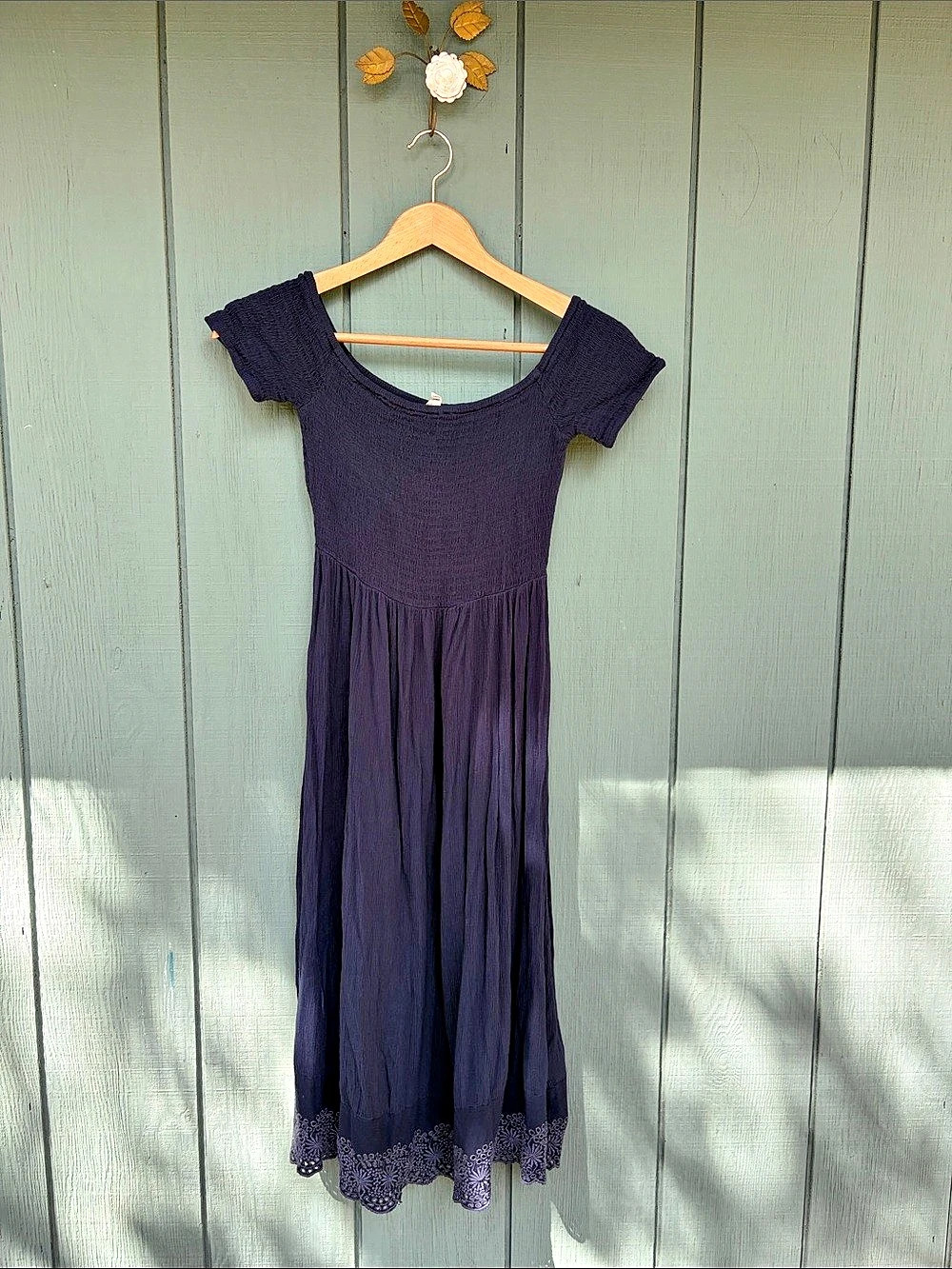 Roxy Navy Blue Maxi Dress - Size Small